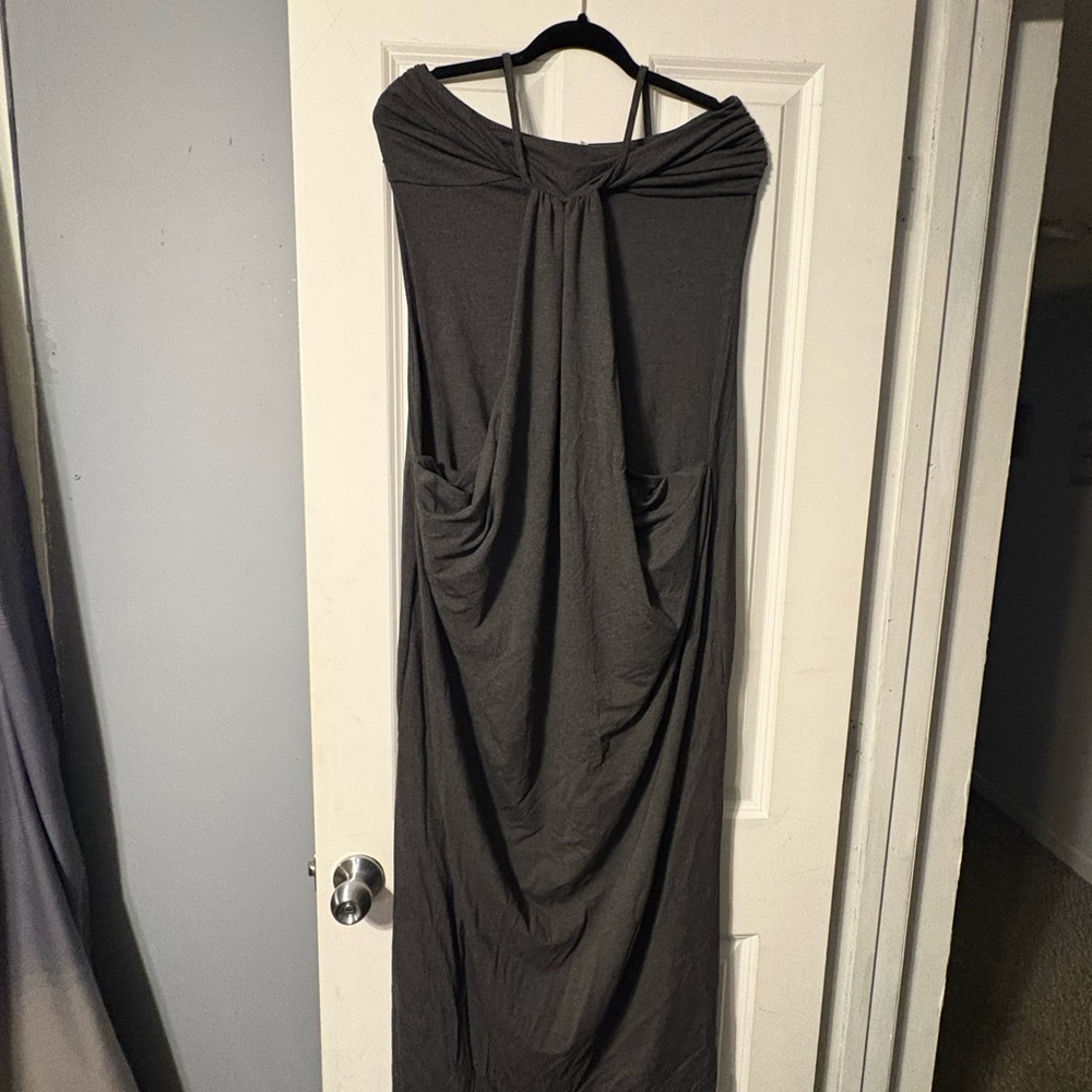 New Halara halter maxi dress w/pockets large